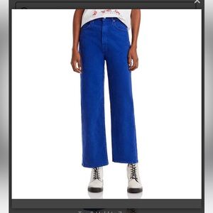 Mother denim high waisted wide leg ankle